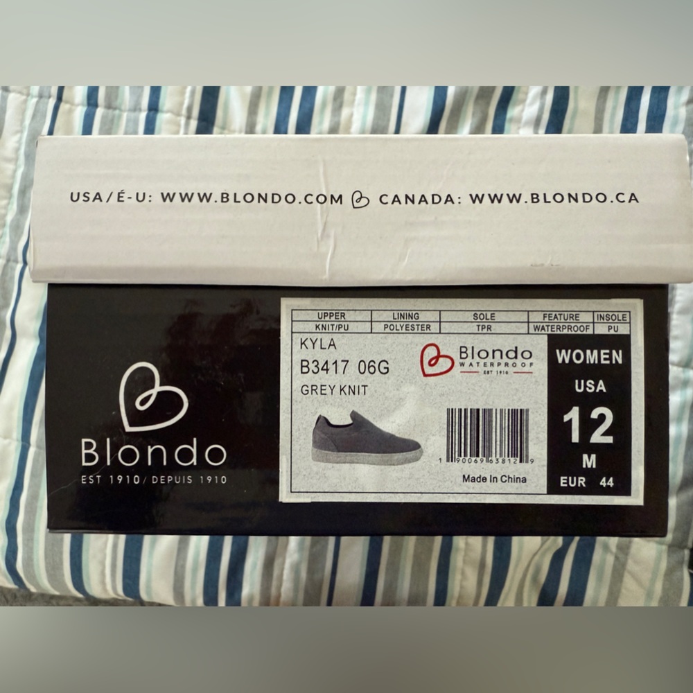 Blondo Gray Waterproof Sneakers